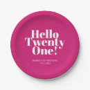 Search for 21st birthday plates Contemporary