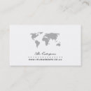Search for world map business cards Globe