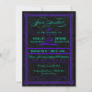 Search for purple and teal wedding invitations Vintage