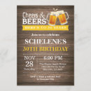 Search for cheers and beers 30th birthday invitations Cheers to 30 years