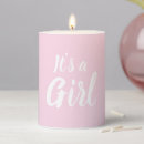 Search for baby shower candles It's a girl