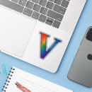 Search for letter v stickers Initial