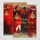 Search for red high heels invitations Gold