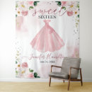 Search for rose gold sweet 16 backdrops Pink