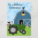 Search for blue tractor invitations Green
