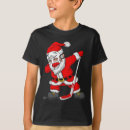 Search for christmas hockey kids tshirts Santa