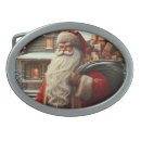 Search for vintage belt buckles Santa