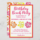 Search for tropical island birthday invitations Hawaiian