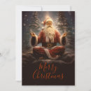 Search for funny yoga holiday cards Santa claus