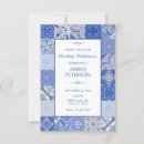 Search for portuguese invitations Blue and white
