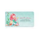 Search for mermaid labels Birthday party