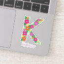 Search for letter k name stickers For her