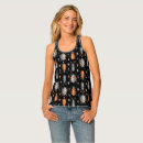 Search for bugs all over print womens tank tops insects