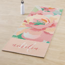 Search for floral yoga mats Name and monogram