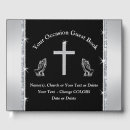 Search for christian funeral guest books Cross