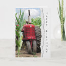 Search for tractor birthday cards Red