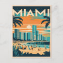 Search for vintage miami postcards Illustration