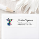 Search for hummingbird return address labels Bird lover