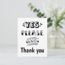 Search for generic wedding thank you cards Black and white