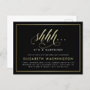 Search for black and gold birthday invitations Script