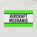Search for aircraft mechanic business cards Airplane