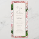 Search for blush pink wedding menus Botanical