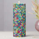 Search for mosaic candles Colorful