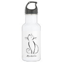 Search for cat water bottles Black and white