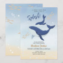 Search for whale baby shower invitations Ocean animals