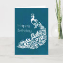 Search for peacock birthday cards Teal