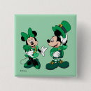 Search for st patricks day buttons Disney mickey and friends