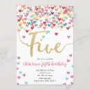 Search for heart birthday invitations Rainbow