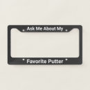 Search for golfer license plates Sport