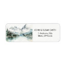 Search for lake return address labels Pine trees