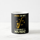 Search for jazz mugs Saxophonist