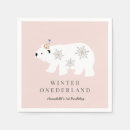 Search for winter wonderland napkins Pink
