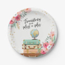 Search for travel paper plates Bridal shower