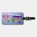 Search for world map luggage tags Geography