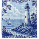 Search for lighthouse shower curtains Blue