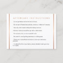 Search for after care business cards Lash bar