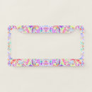 Search for colorful license plate frames Cute