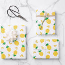 Search for tropical wrapping paper Pineapple