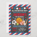 Search for all white birthday invitations Soccer