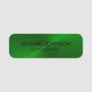 Search for green name tags Employee