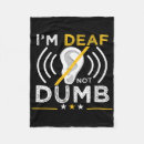 Search for sign language blankets Hearing impaired