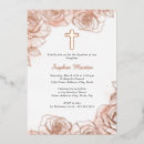 Search for rose gold baptism invitations Baby