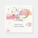 Search for moon napkins Gold glitter