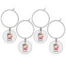 Search for name tag wine charms Christmas party