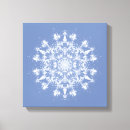 Search for snowflakes canvas prints Blue