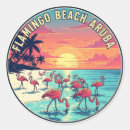 Search for caribbean island stickers Flamingo